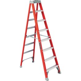Louisville Ladder 8' Fiberglass Stepladder, 300 lbs., Type IA - 1329804