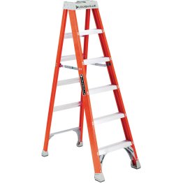 Louisville Ladder 6' Fiberglass Stepladder, 300 lbs., Type IA - 1329825