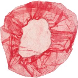  Red Polypropylene Bouffant Cap, 21" - 1343709