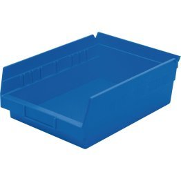 Akro-Mils® Shelf Bin, Blue, 11-5/8" x 8-3/8" x 4" - 1387897