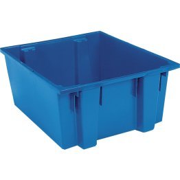 Akro-Mils® Nest & Stack Tote, Blue, 23-1/2" x 19-1/2" x 10" - 1388102