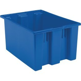 Akro-Mils® Nest & Stack Tote, Blue, 23-1/2" x 19-1/2" x 13" - 1388105
