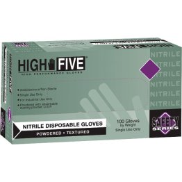 High Five® N24 Industrial Grade Nitrile Gloves, Small, Blue - 1390932