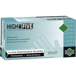 High Five® L49 Industrial Grade Latex Gloves, Medium, Natural - 1390957