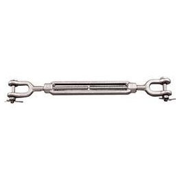  Turnbuckle, Stainless Steel, Jaw and Jaw, 3/8" x 6.00" Take Up - 1427472