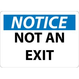  Notice NOT AN EXIT Sign - 1441624