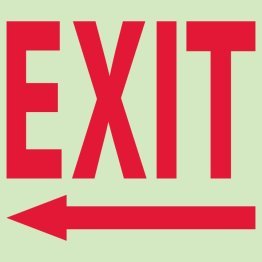  EXIT (WITH LEFT ARROW) Sign - 1441636
