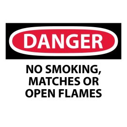  Danger NO SMOKING MATCHES OR OPEN FLAMES - 1441646