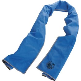 Chill-Its® 6602MF 41in x 9.84in Blue Evaporative Cooling Towel - 1477068