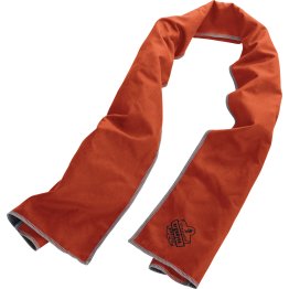 Chill-Its® 6602MF 41in x 9.84in Orange Evaporative Cooling Towel - 1477070