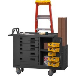  Maintenance Cart, 6 Drawers With Locking Bar - 1611542