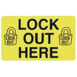  Lockout Safety Sign - SF10166