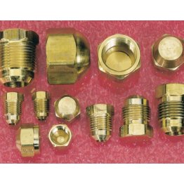  Brass SAE 45° Flare Cap/Plug Assortment Kit 110Pcs - LP296BL