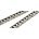 Roller Chain, Single Strand, Steel, Nickel Plated, Industry No. 40 - 1443439