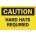 CAUTION HARD HATS REQUIRED Sign - SF14664