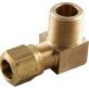  DOT Compression Elbow Male 90° Brass 3/4 x 1/2" - 1511606