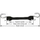  Tarp Strap Epdm Rubber with Hooks 28" Long - 99563