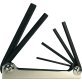 Eklind® Hex Key Set, Fold-Up, Straight Hex, 6pc - 83037