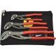 Knipex Plier, Adjustable Joint, Self-Gripping, 3pc Set - 10118