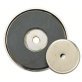 General Tools Shallow Pot Magnet, 50 lb Capacity, 3-1/4" Diameter - 1280830