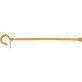  Hang Tie Hook Large Locking 15.8" Nylon Orange - 10114