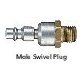  Quick Disconnect Swivel Plug Steel 1/4" x 1/4-18 - 27172
