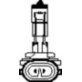  Headlamp Capsule Miniature Bulb 37W 12.8V - 28430