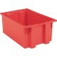 Akro-Mils® Nest & Stack Tote, Red, 19-1/2" x 15-1/2" x 10" - 1388095