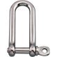  Screw Pin Long Shackle, Stainless Steel, 5/16", 1,000 lb WLL - 1427320