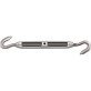  Turnbuckle, Stainless Steel, Hook and Hook, 1/4" x 3" Take Up - 1427551