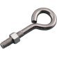  Unwelded Eye Bolt with Nut, Stainless Steel, 10-24, 100 lb WLL - 1427831