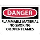  Danger FLAMMABLE MATERIAL Sign - 1441625