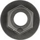  Front Bumper Support Retainer Nut Nylon M6.3-1.8 - 1513546