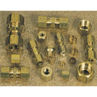  Brass Compression Fittings Assortment Kit 201Pcs - LP425
