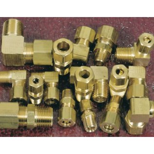  Brass Compression Fittings Assortment Kit 75Pcs - LP423