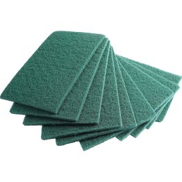  6" x 9" Non-Woven Hand Pad, Green, Medium - PM08160505