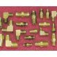  Brass SAE 45° Flare Fittings Assortment Kit 100Pcs - LP396