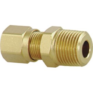  DOT Compression Connector Male Brass 1/2 x 1/4" - 86584