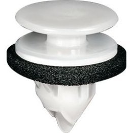  Molding Clip with Sealer Nylon White 13mm - 1468635